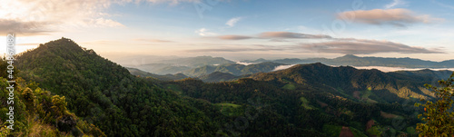 Foggy sky mountain panorama,Doi Mon Ngoa,Chiang Mai.Thailand © sweettoxic