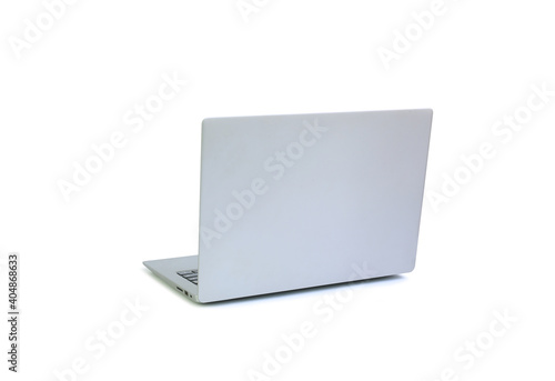 Laptop isolated on white background. Notebook computer with clipping path