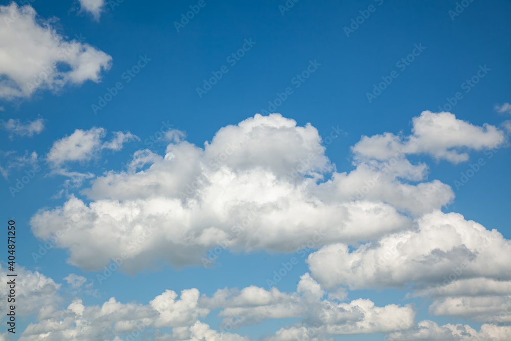 White clouds in the blue sky White clouds in the blue sky