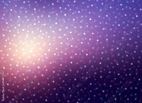 Wallpaper Mural Shimmering bokeh on purple magicak dawn sky background abstract holidays graphic. Torontodigital.ca