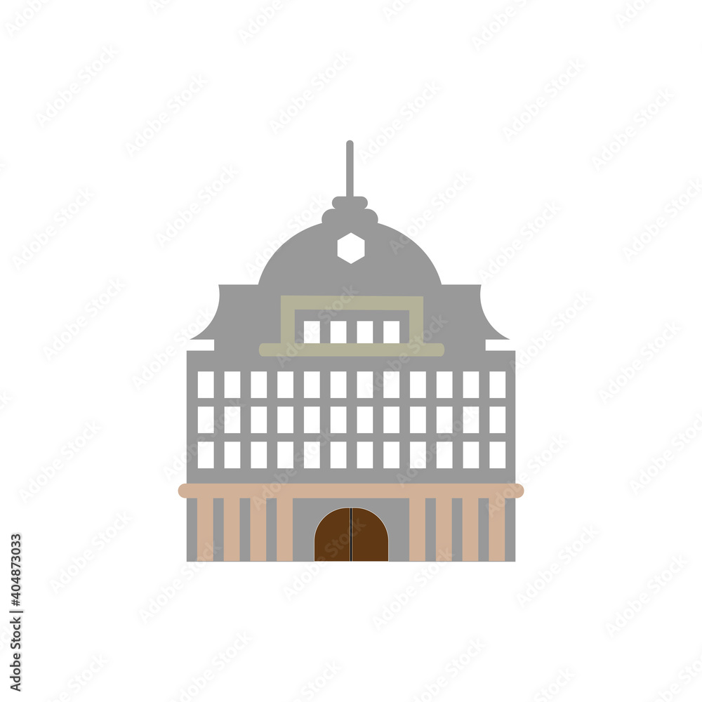 Cathedral on a white background vector illustration