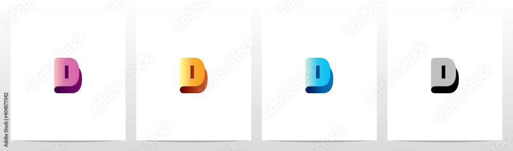 Abstract Book Formed Letter Logo Design D Abstract Book Formed Letter Logo Design D