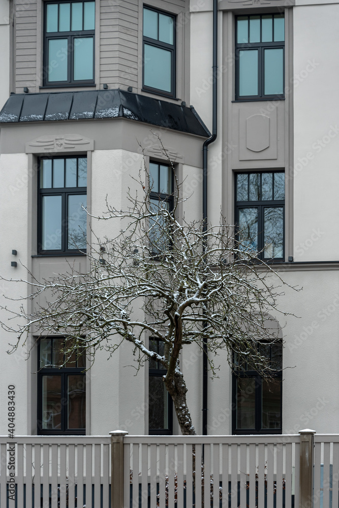 Fototapeta premium View to renovated house.