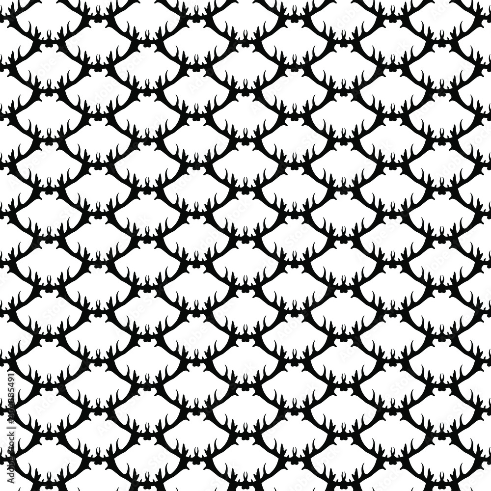Seamless victorian pattern with floral ornament elements Seamless victorian pattern with floral ornament elements