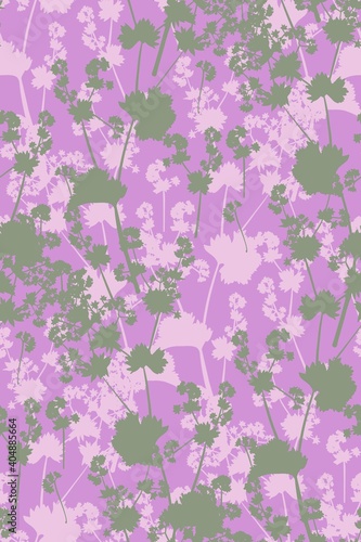Floral seamless background pattern. Wild flowers hand drawn, vector. Spring summer. Fabric swatch, textile design, wrapping paper