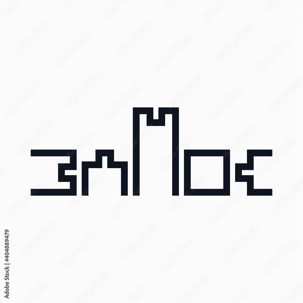 Lettering logo from the word Lettering logo from the word