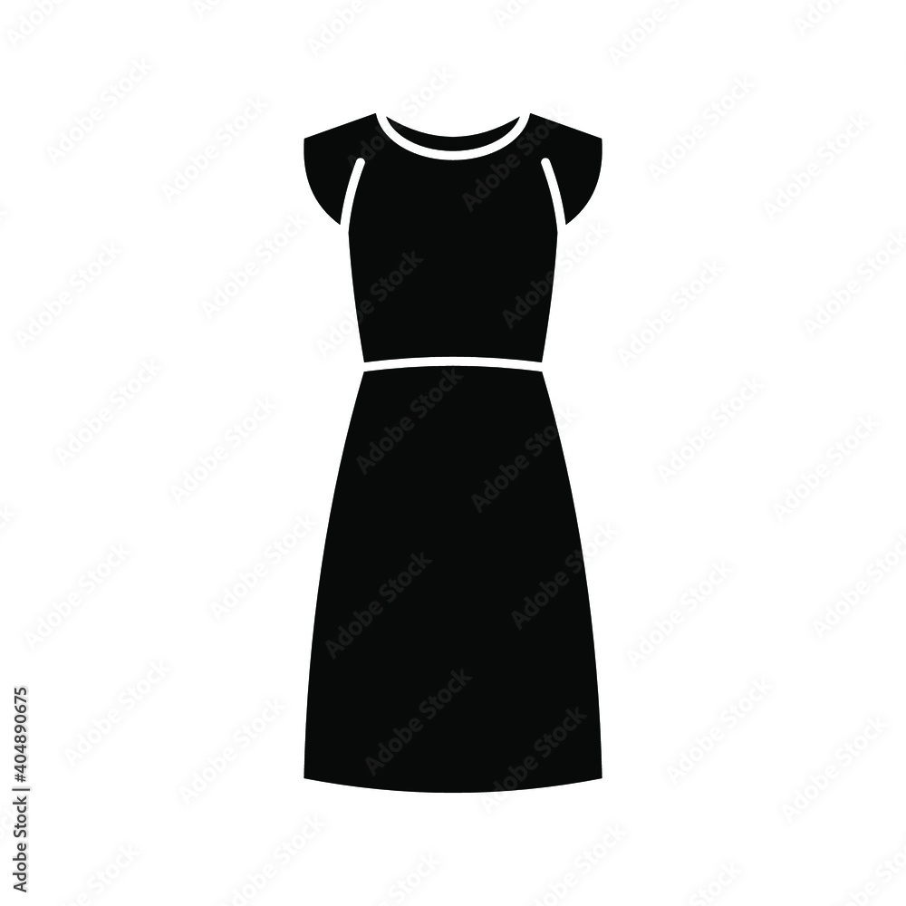dress icon. Cloth fashion sign, soft dress. vector illustration dress icon. Cloth fashion sign, soft dress. vector illustration