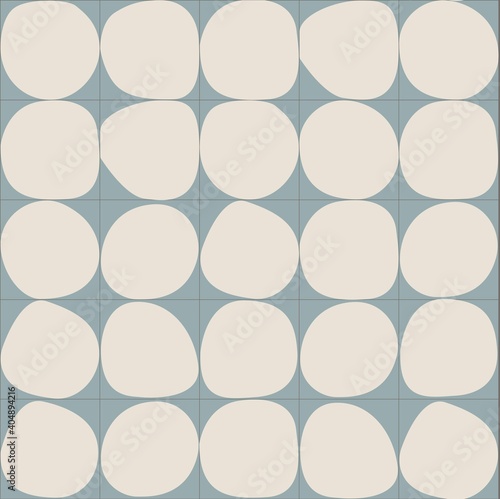 Pattern abstract dot seamless simple mint and beige modern texture.