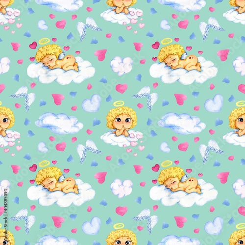 Cupid on a cloud