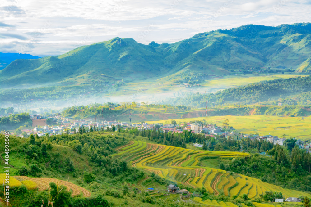 Landscape photo taken in Tua Chua district, Dien Bien province, Vietnam