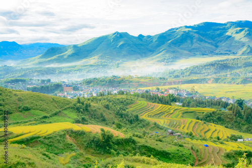 Landscape photo taken in Tua Chua district  Dien Bien province  Vietnam