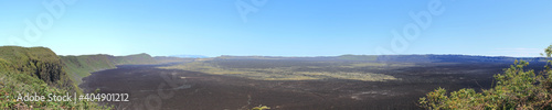 Panorama of the Sierra Negra Volcano, Isabela Island