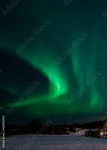 Northern lights over Skatval  Norway