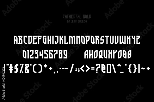 Cathedral Bold Font