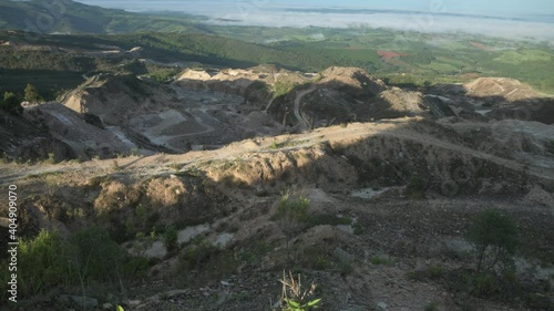 Quarry in the Mountains in Brazil 
