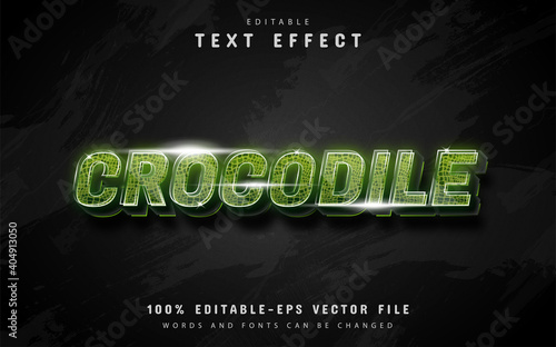 Crocodile text effect