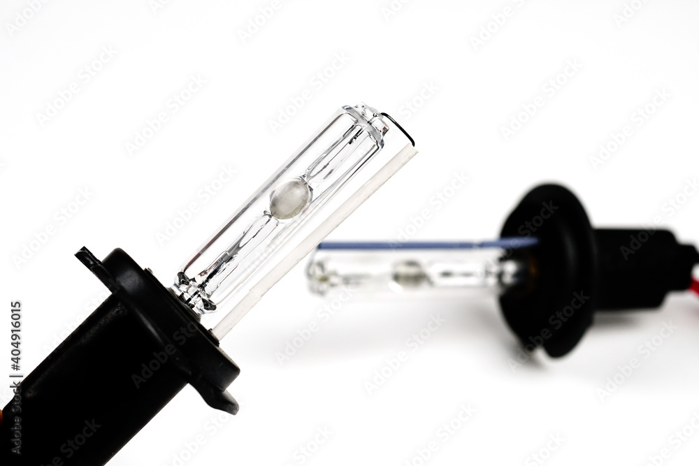 Ταπετσαρία xenon lamps isolated on white. The appearance of a xenon lamp.