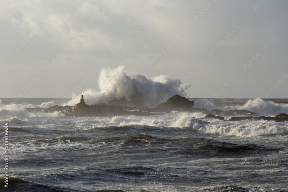 Storm on the coast Storm on the coast