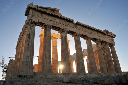 The Parthenon  Athens acropolis  at dusk