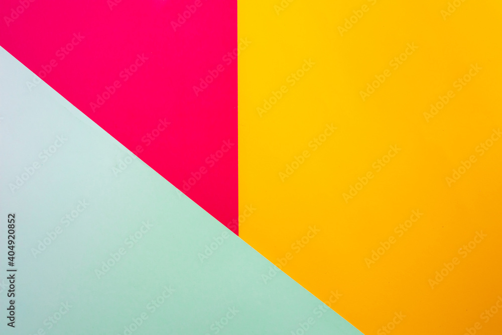 Minimalistic pink, yellow and light blue background. Copy space Minimalistic pink, yellow and light blue background. Copy space