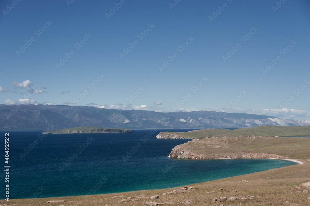 Lake Baikal view in summer