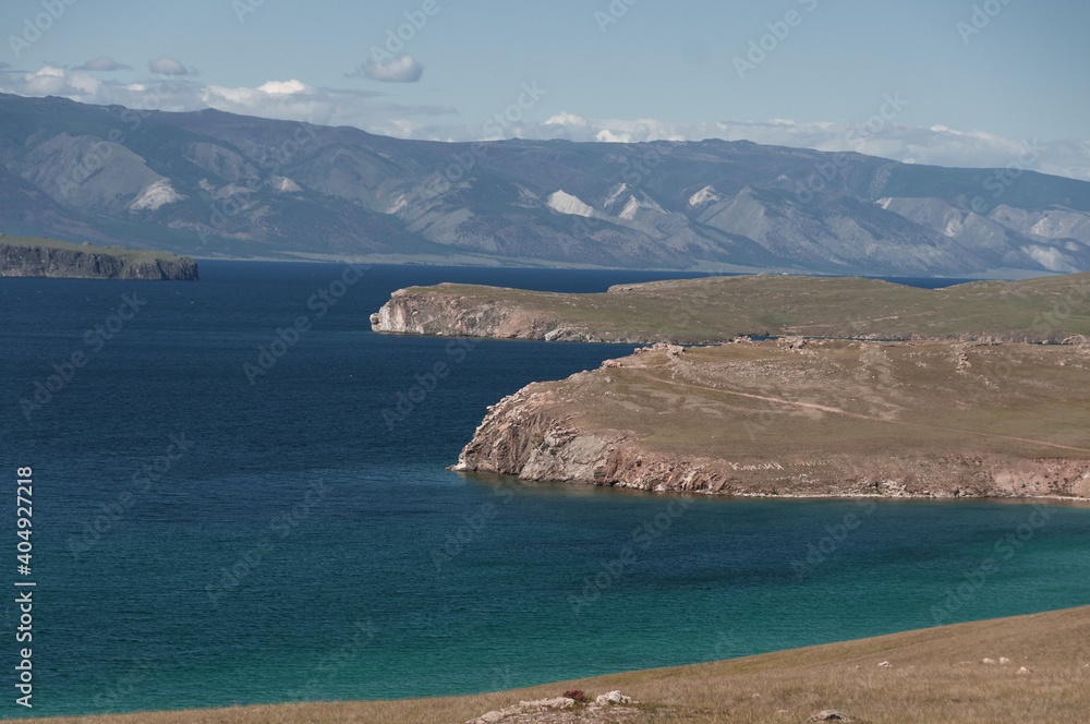 Lake Baikal view in summer