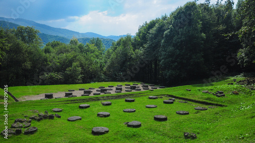 The Dacian ruins of Sarmizegetusa Regia - The capital of the antique Dacian kingdom. Romania. photo