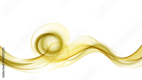 Golden wavy lines Smoky wave Wave flow