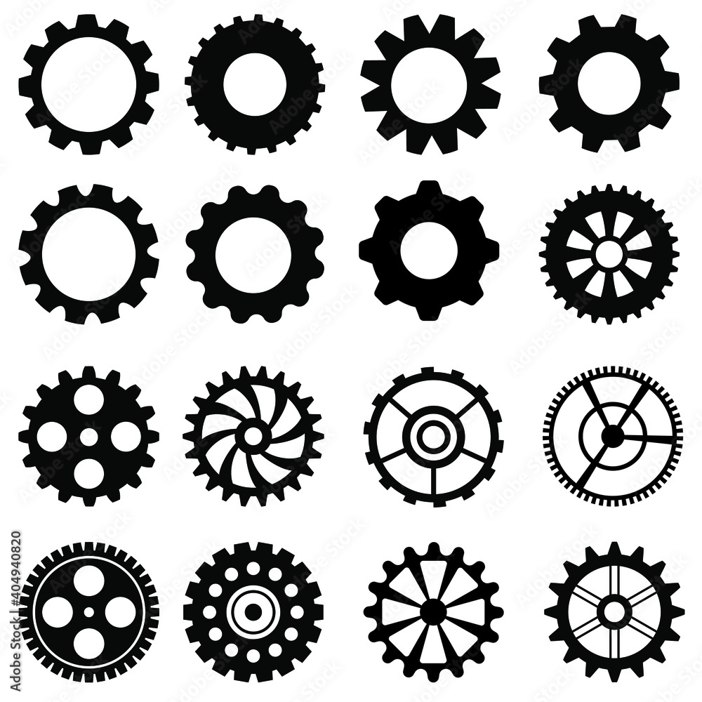Gear icon vector set. clockwork illustration sign collection. Mechanics symbol. Gear icon vector set. clockwork illustration sign collection. Mechanics symbol.