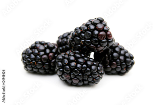 Blackberry, isolated on white background