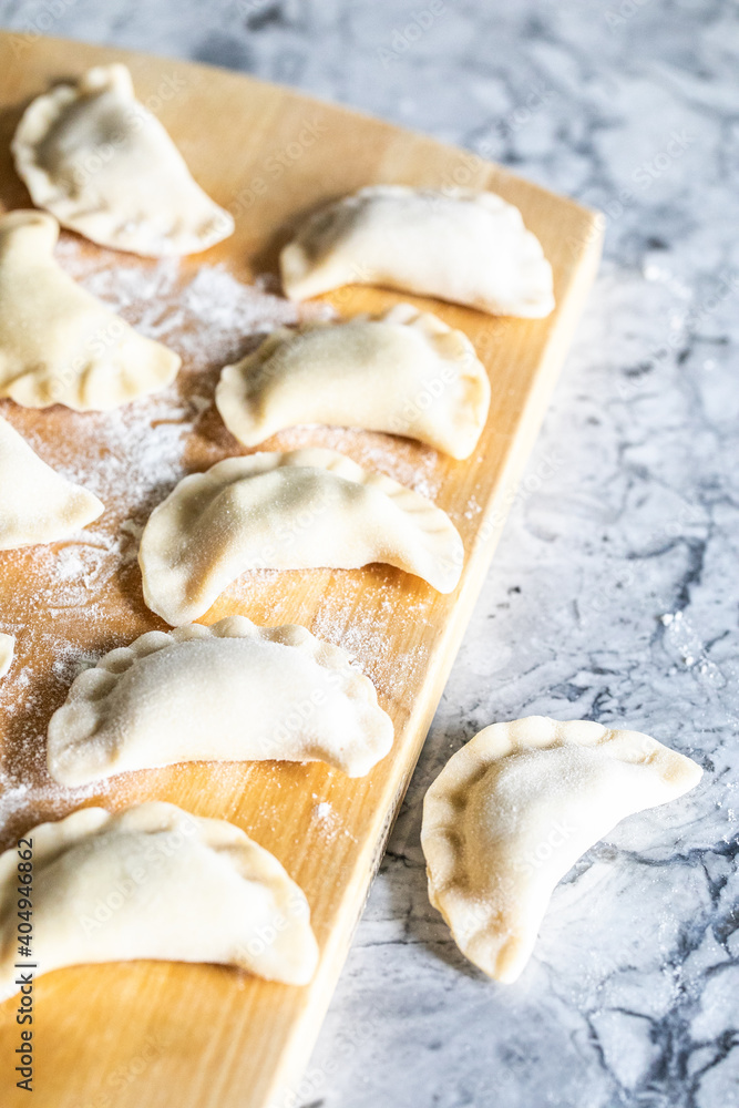 Polish dumplings on the table Polish dumplings on the table