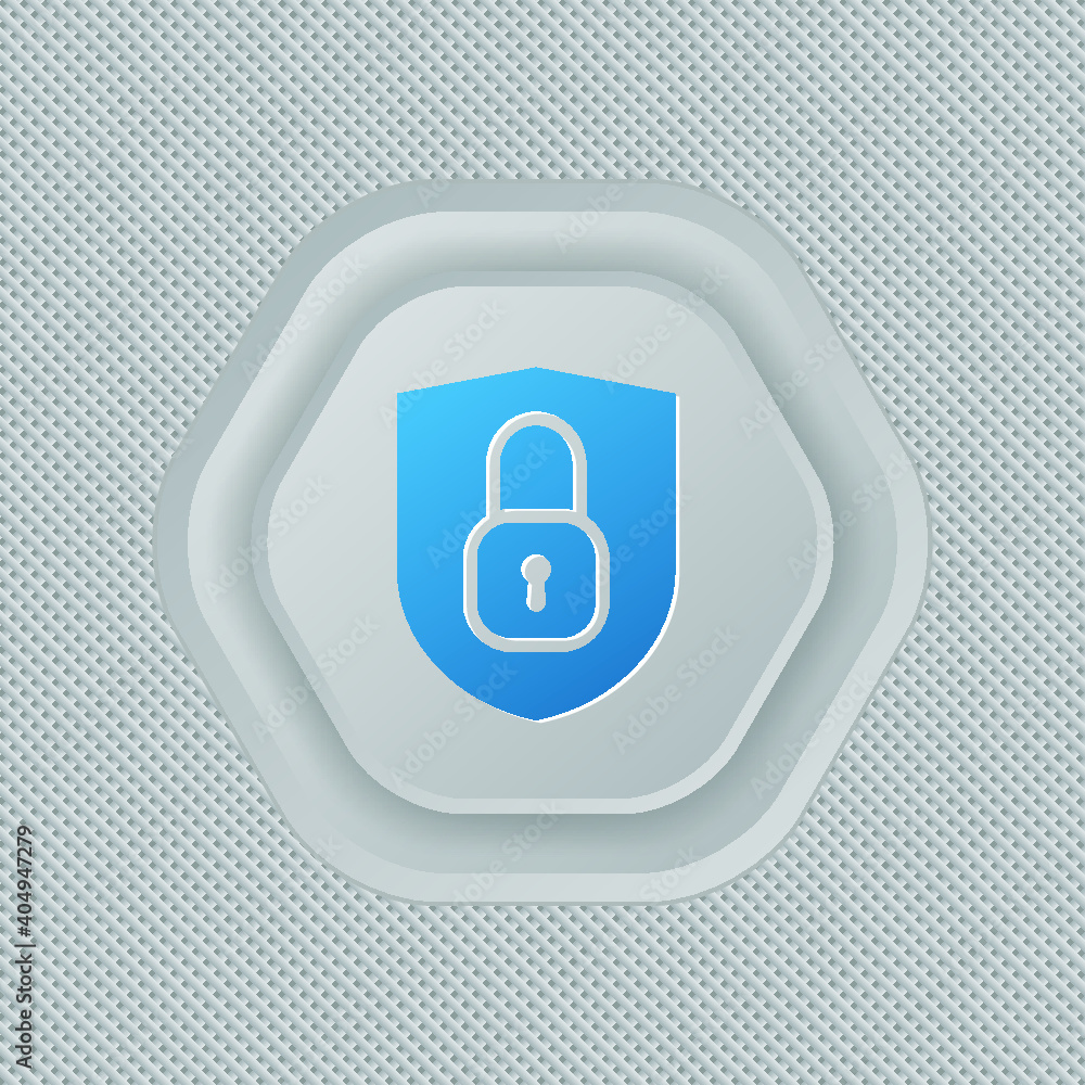 Cyber Security flat sign. Single flat icon on white background. button on white Cyber Security flat sign. Single flat icon on white background. button on white