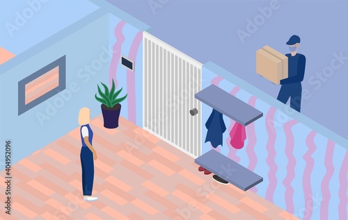 Safe delivery concept vector illustration eps. 10