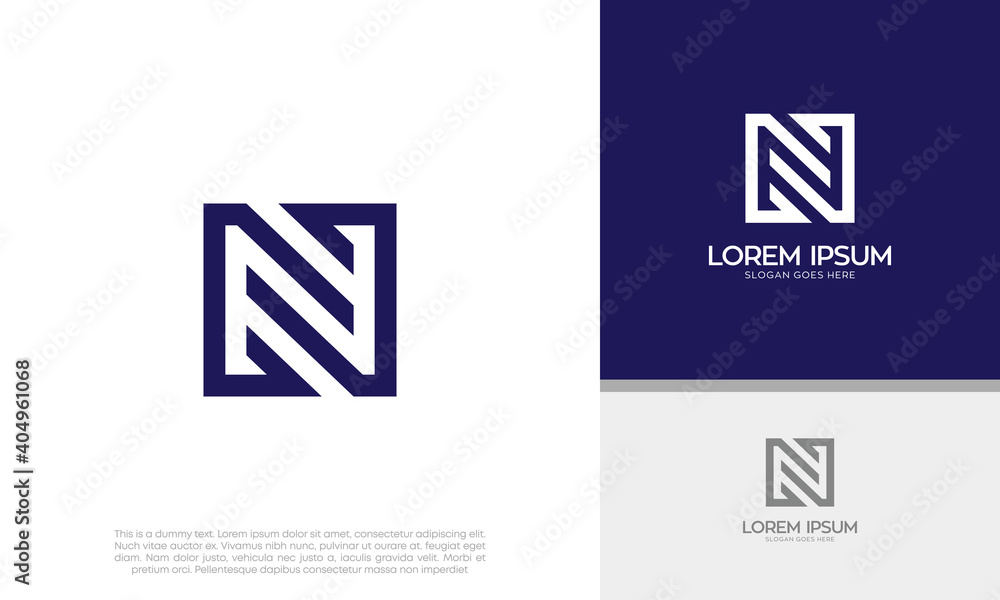Initials N NN logo design. Initial Letter Logo. Initials N NN logo design. Initial Letter Logo.