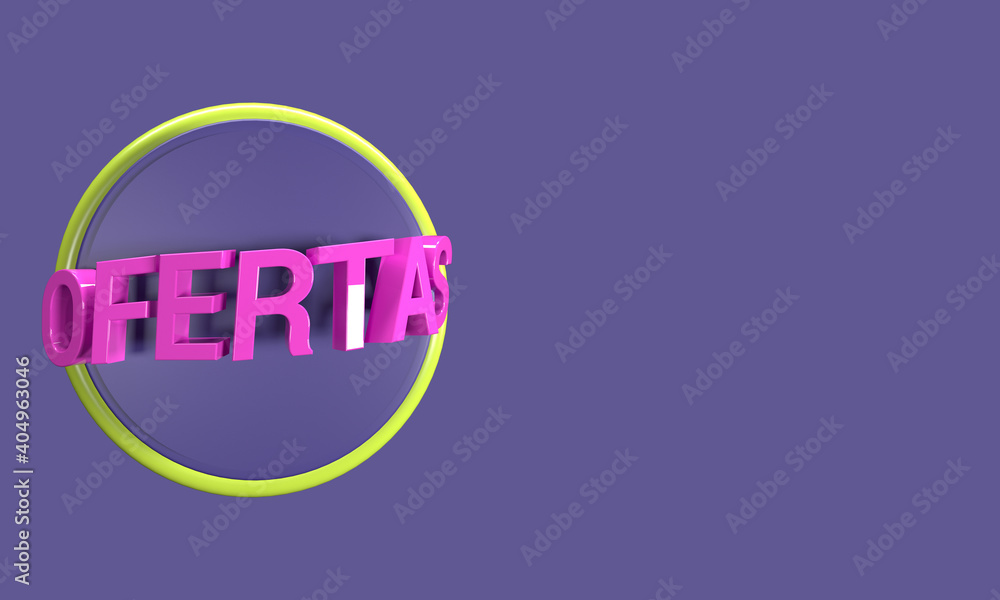 ICONO 3D DE OFERTAS EN FONDO MORADO ICONO 3D DE OFERTAS EN FONDO MORADO