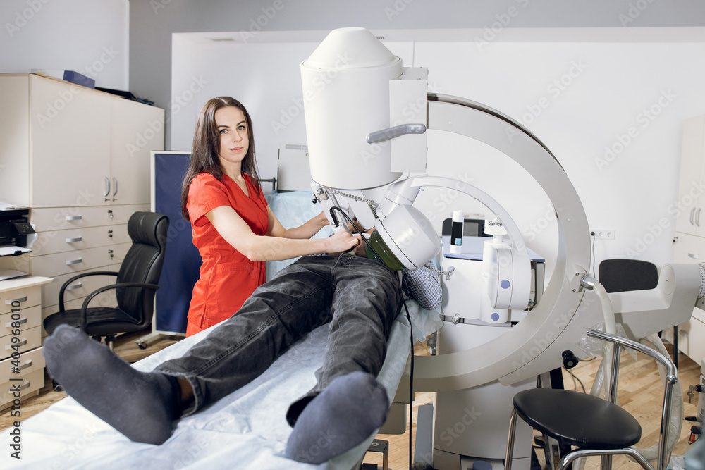 Ultrasound lithotripsy, nonsurgical treatment to crush kidney, urethra