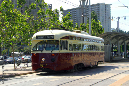 Vintage Toronto Streetcar TTC in San Fransisco California Retro