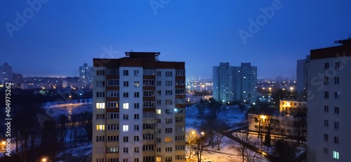 night view of the city