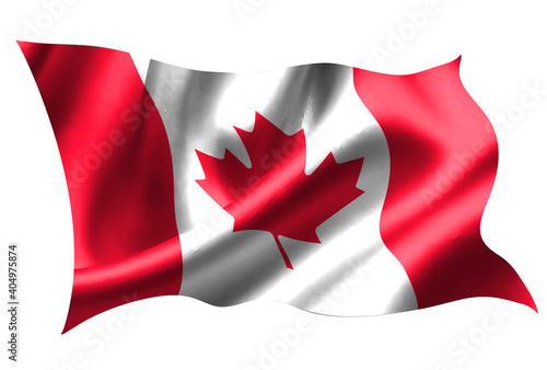 カナダ 国旗 シルク アイコン