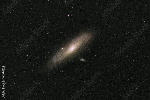 Andromeda Galaxy in natural colors