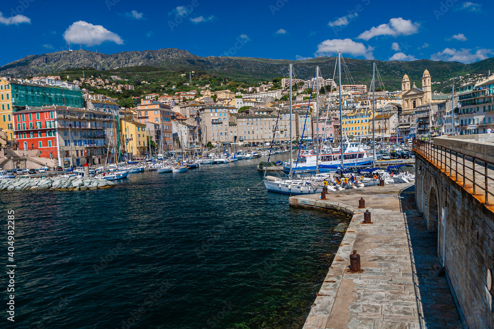 Bastia city on Corsica