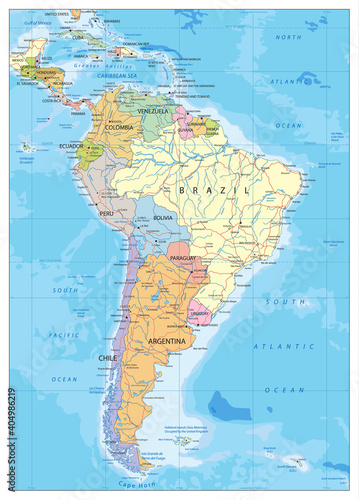 South America Political Map