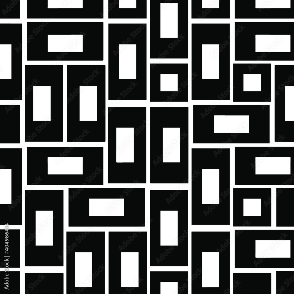 Black and white texture. Abstract seamless geometric pattern.
Black and white texture. Abstract seamless geometric pattern.