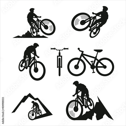 set of bicycles