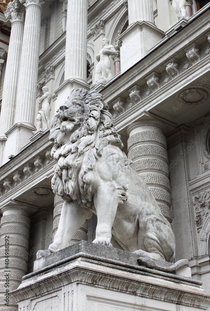 Lion statue in Vienna, Austria
