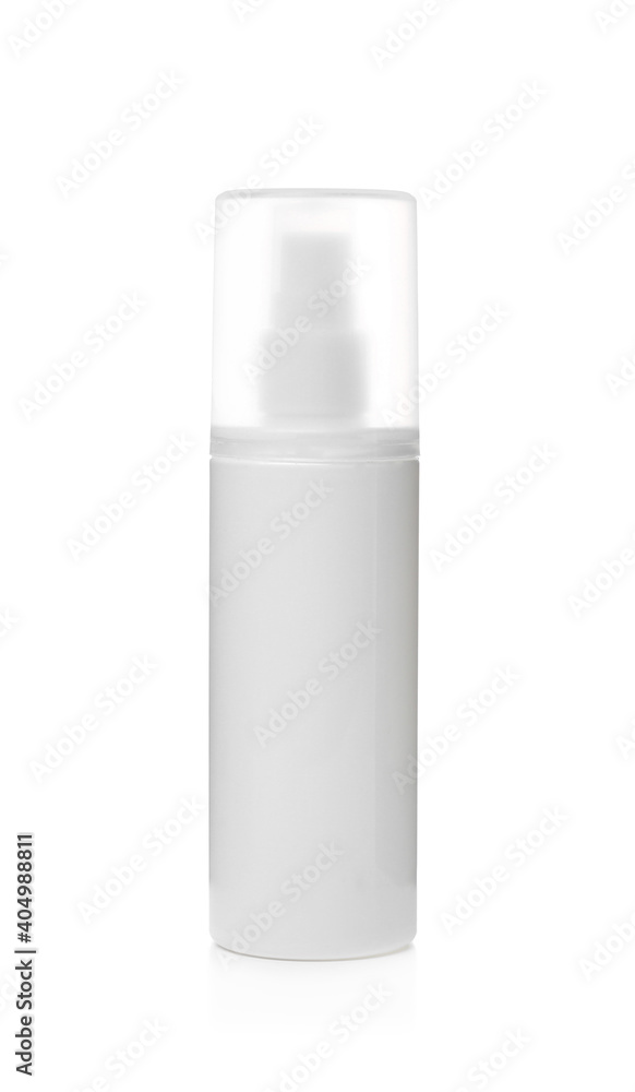 Bottle of insect repellent spray isolated on white Bottle of insect repellent spray isolated on white