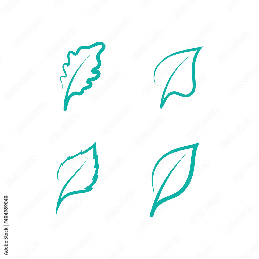 Tree leaf vector and green logo design friendly concept health and ...