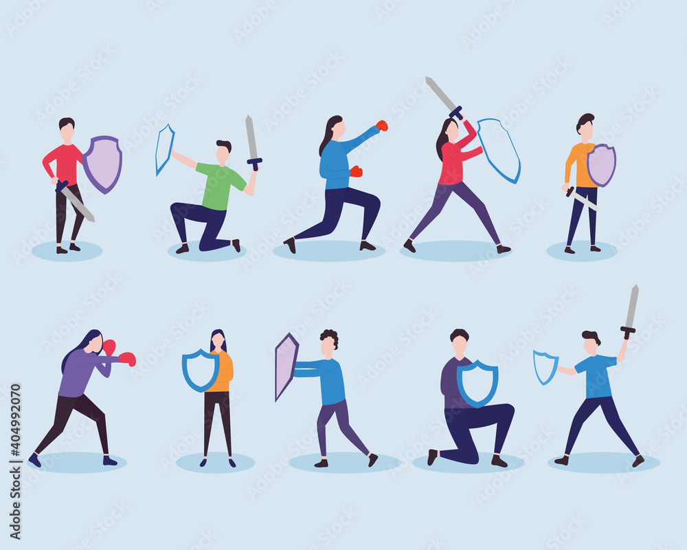 icon set of people protecting themselves from covid, colorful design icon set of people protecting themselves from covid, colorful design