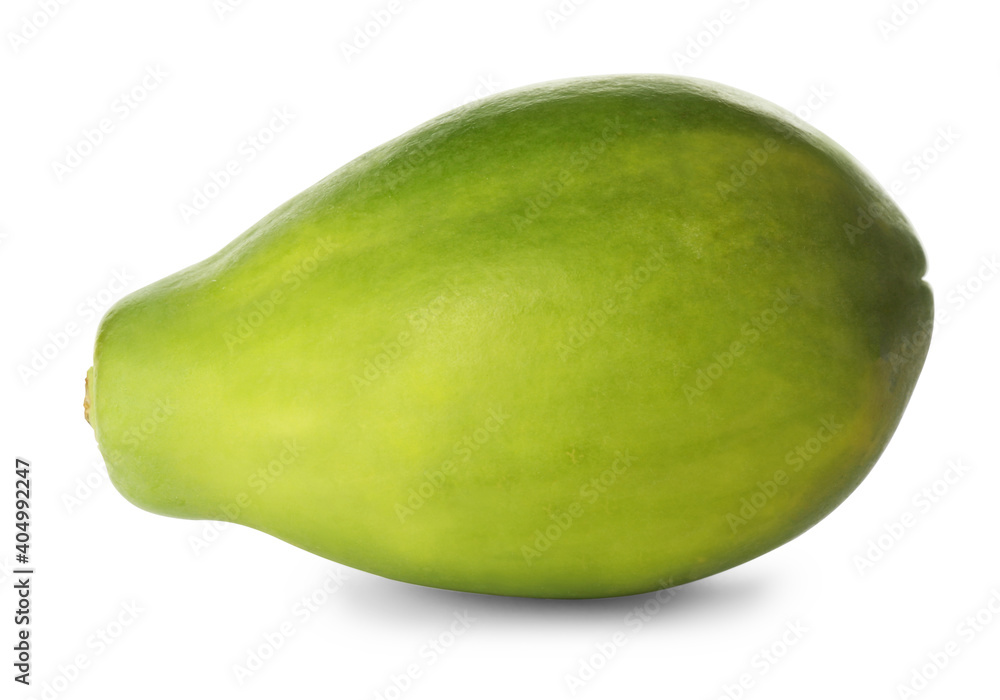 Fresh ripe papaya fruit isolated on white, closeup Fresh ripe papaya fruit isolated on white, closeup