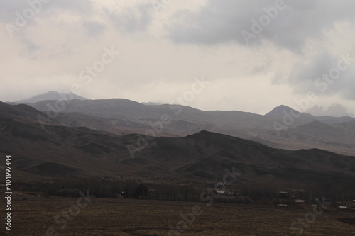 clouds over the mountains